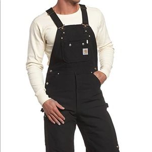 Carhartt Men's Quilt Lined Zip Thigh Bib Overalls